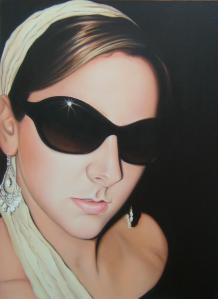 Breakfast at Tiffany's oil on canvas Original SOLD Print only £100